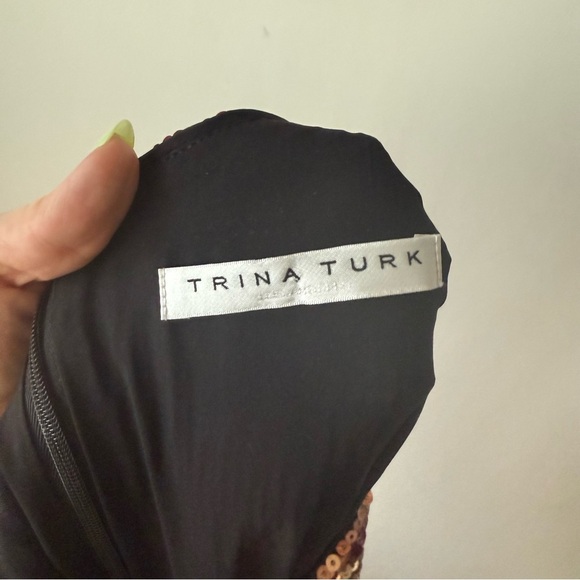 Trina Turk Lupine 2 Galerie Arte Sequin Short-Sleeve Shift Dress 4 - Picture 6 of 6